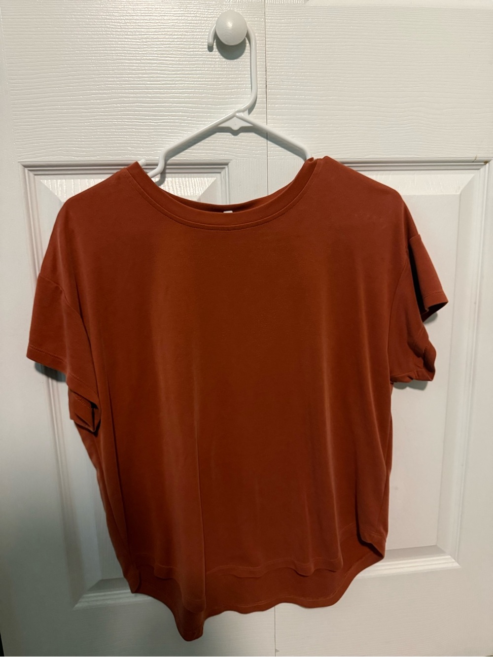 Workshop Republic Clothing Women's Short-Sleeve Crewneck Tee - Burnt Orange